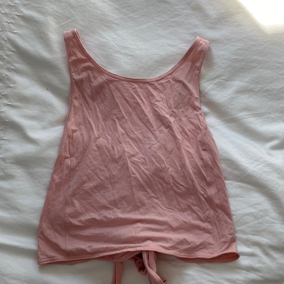 Pink lululemon cross back tank top in size 8 - Picture 3 of 5